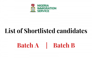 Nigeria Immigration Shortlisted Candidates 2024 | Check NIS Shortlisted Names PDF